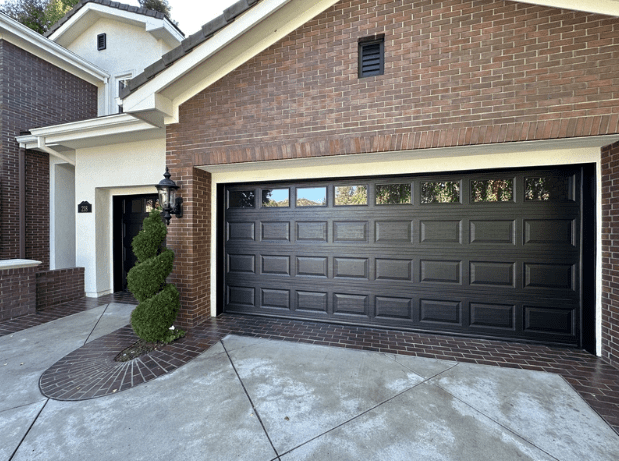 New modern insulated garage door installed on a Simi Valley home by Archway Garage Doors